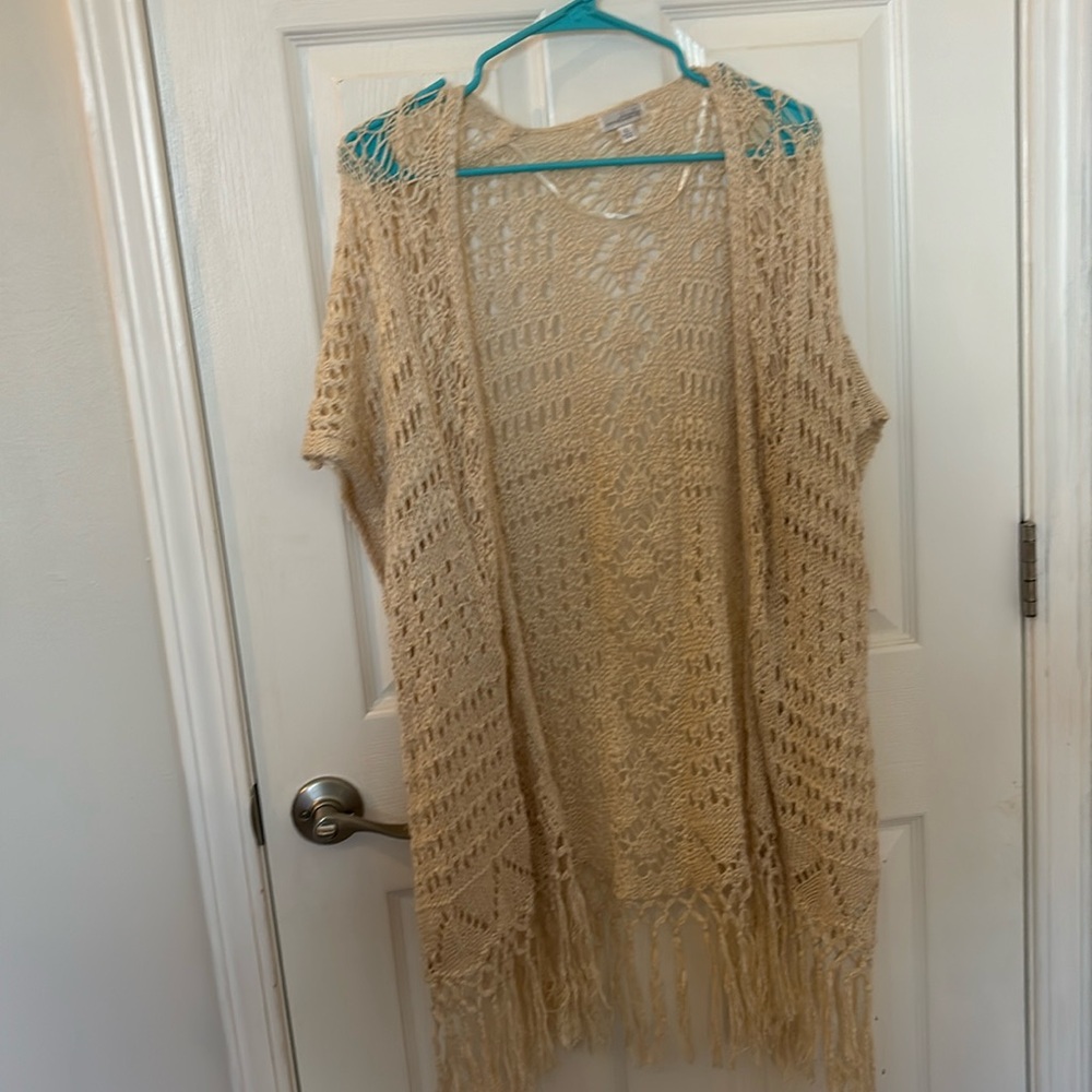 Crocheted coverup/cardigan